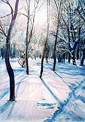 Гумарова Т.Г. Уголок Богородицкого парка зимой